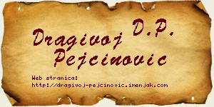 Dragivoj Pejčinović vizit kartica